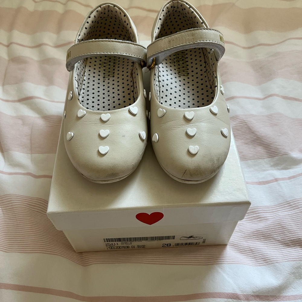 Moschino Heart-Adorned Kids Shoes